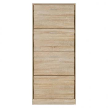 Schuhschrank Sonoma-Eiche 63x24x147 cm Holzwerkstoff