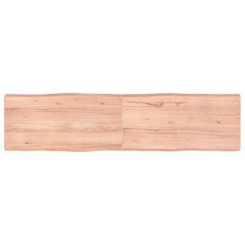 ARDEBO.de - Tischplatte 160x40x(2-6) cm Massivholz Behandelt Baumkante