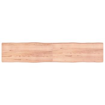 ARDEBO.de - Tischplatte 200x40x(2-6) cm Massivholz Behandelt Baumkante