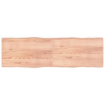 ARDEBO.de - Tischplatte 200x60x(2-6) cm Massivholz Behandelt Baumkante