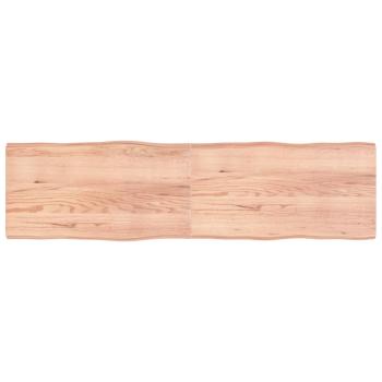 ARDEBO.de - Tischplatte 220x60x(2-6) cm Massivholz Behandelt Baumkante