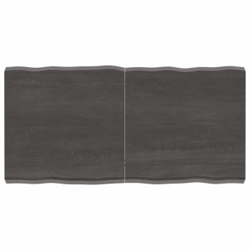 ARDEBO.de - Tischplatte 120x60x(2-6) cm Massivholz Behandelt Baumkante