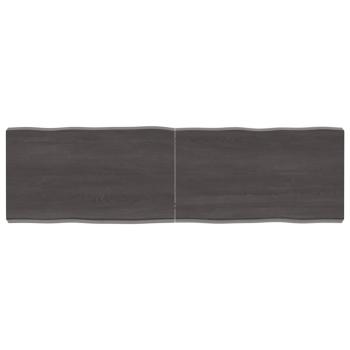 ARDEBO.de - Tischplatte 140x40x(2-6) cm Massivholz Behandelt Baumkante