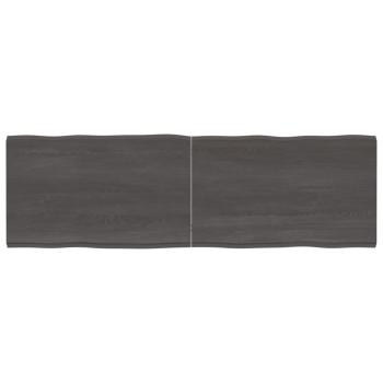 ARDEBO.de - Tischplatte 160x50x(2-4) cm Massivholz Behandelt Baumkante