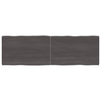 ARDEBO.de - Tischplatte 160x50x(2-6) cm Massivholz Behandelt Baumkante