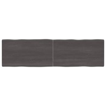 ARDEBO.de - Tischplatte 180x50x(2-6) cm Massivholz Behandelt Baumkante