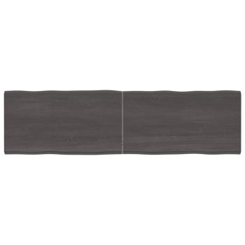 ARDEBO.de - Tischplatte 180x50x(2-4) cm Massivholz Behandelt Baumkante