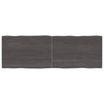 ARDEBO.de - Tischplatte 180x60x(2-4) cm Massivholz Behandelt Baumkante