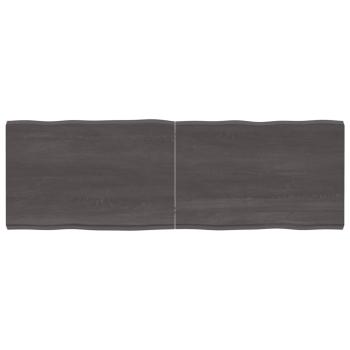 ARDEBO.de - Tischplatte 180x60x(2-6) cm Massivholz Behandelt Baumkante