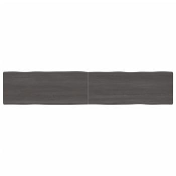 ARDEBO.de - Tischplatte 200x40x(2-4) cm Massivholz Behandelt Baumkante