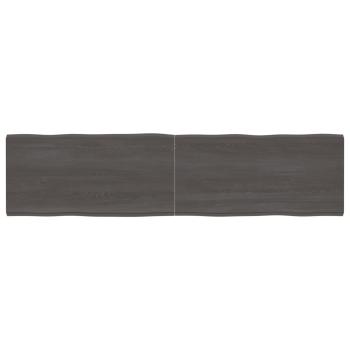 ARDEBO.de - Tischplatte 200x50x(2-4) cm Massivholz Behandelt Baumkante