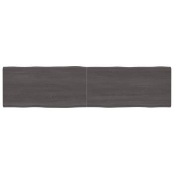 ARDEBO.de - Tischplatte 200x50x(2-6) cm Massivholz Behandelt Baumkante