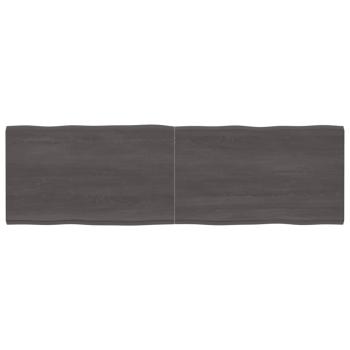 ARDEBO.de - Tischplatte 200x60x(2-4) cm Massivholz Behandelt Baumkante