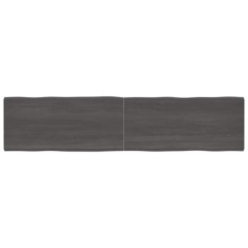 ARDEBO.de - Tischplatte 220x50x(2-4) cm Massivholz Behandelt Baumkante
