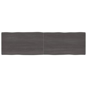ARDEBO.de - Tischplatte 220x60x(2-6) cm Massivholz Behandelt Baumkante