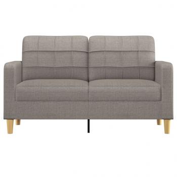 2-Sitzer-Sofa Taupe 140 cm Stoff