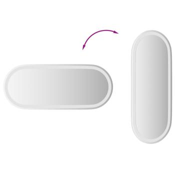 LED-Badspiegel 90x40 cm Oval