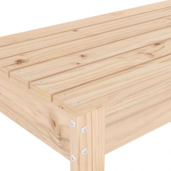 Gartenbank 110x38x45 cm Massivholz Kiefer