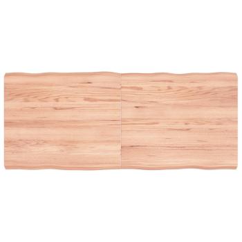 ARDEBO.de - Tischplatte 140x60x(2-6) cm Massivholz Behandelt Baumkante