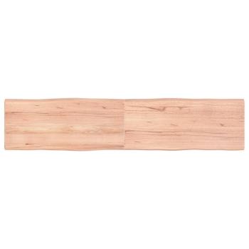 ARDEBO.de - Tischplatte 180x40x(2-4) cm Massivholz Behandelt Baumkante