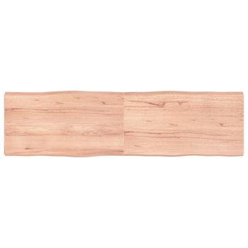 ARDEBO.de - Tischplatte 180x50x(2-6) cm Massivholz Behandelt Baumkante