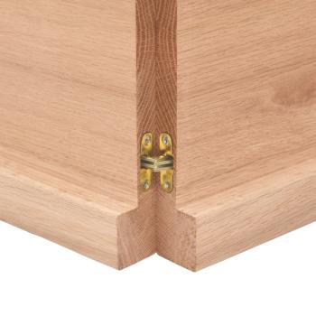 ARDEBO.de - Tischplatte 180x60x(2-4) cm Massivholz Behandelt Baumkante