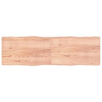 ARDEBO.de - Tischplatte 200x60x(2-4) cm Massivholz Behandelt Baumkante