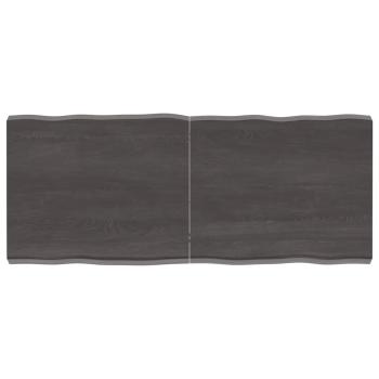 ARDEBO.de - Tischplatte 120x50x(2-6) cm Massivholz Behandelt Baumkante
