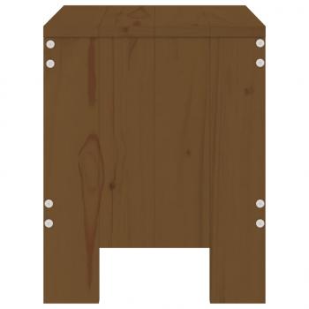 Gartenhocker 2 Stk. Honigbraun 40x36x45 cm Massivholz Kiefer