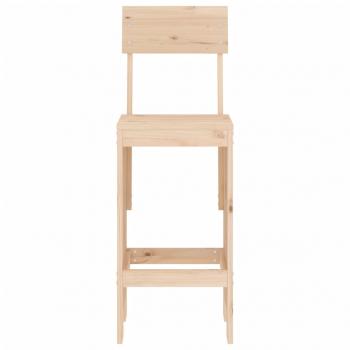 Barhocker 2 Stk. 40x48,5x115,5 cm Massivholz Kiefer