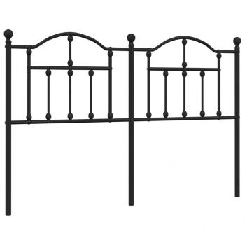 Kopfteil Metall Schwarz 135 cm