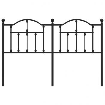 Kopfteil Metall Schwarz 135 cm
