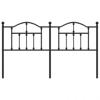 Kopfteil Metall Schwarz 160 cm