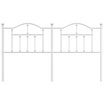Kopfteil Metall Weiß 180 cm