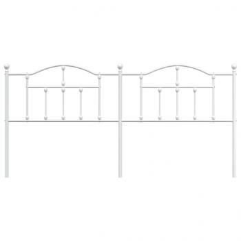 Kopfteil Metall Weiß 200 cm