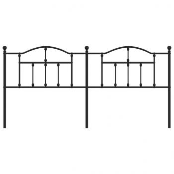 Kopfteil Metall Schwarz 200 cm
