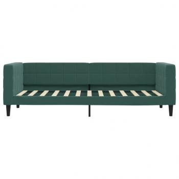 Tagesbett mit Matratze Dunkelgrün 80x200 cm Samt