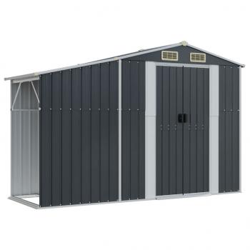 Gerätehaus Anthrazit 277x93x179 cm Verzinkter Stahl