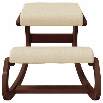 Kniestuhl Creme 55x84x55 cm Birkensperrholz