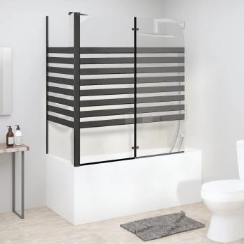 Duschabtrennung 120x68x130 cm Hartglas Gestreift