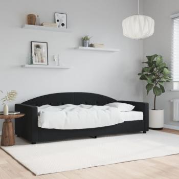 ARDEBO.de - Tagesbett mit Matratze Schwarz 80x200 cm Samt