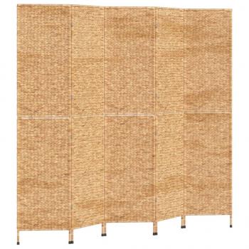 Paravent 5-tlg. 205x180 cm Wasserhyazinthe
