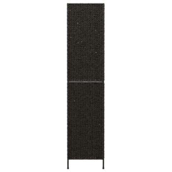 ARDEBO.de - Paravent 5-tlg. Schwarz 205x180 cm Wasserhyazinthe