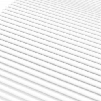 Tagesbett mit Matratze Creme 80x200 cm Stoff
