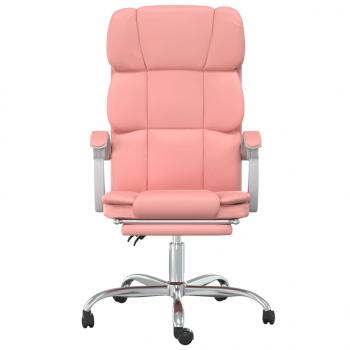 Bürostuhl mit Liegefunktion Rosa Kunstleder