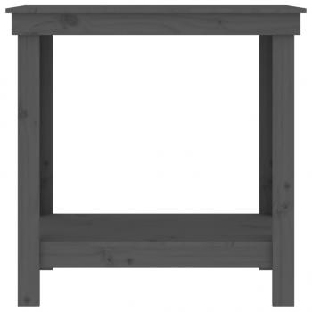 Werkbank Grau 80x50x80 cm Massivholz Kiefer