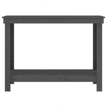 Werkbank Grau 110x50x80 cm Massivholz Kiefer