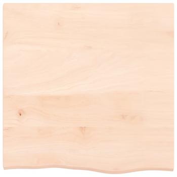 Tischplatte 60x60x2 cm Massivholz Eiche Unbehandelt