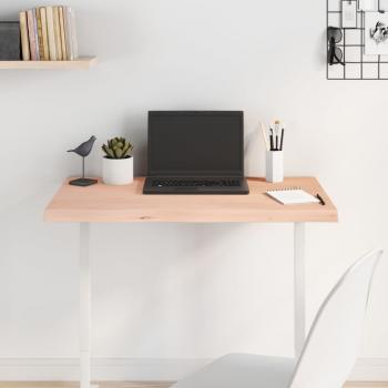 ARDEBO.de - Tischplatte 80x40x(2-4) cm Massivholz Eiche Unbehandelt