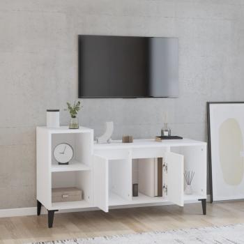 ARDEBO.de - TV-Schrank Weiß 100x35x55 cm Holzwerkstoff